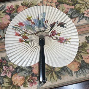 Vintage Shanghai Arts & Crafts Chinese Fan Made In People’s Republic Of China